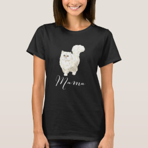T-shirt Perse Chat Mama Chat Maman Chat Mama Présente Mome