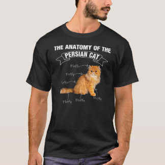 T-shirt Perse Chat Perse Chats Anatomie