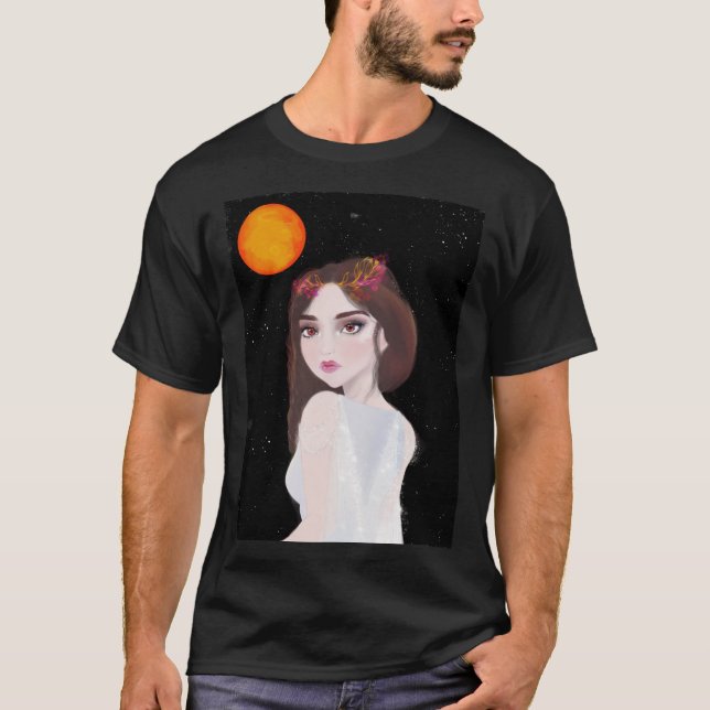 T-shirt Persephone La Déesse Grecque Reine Du Milieu (Devant)