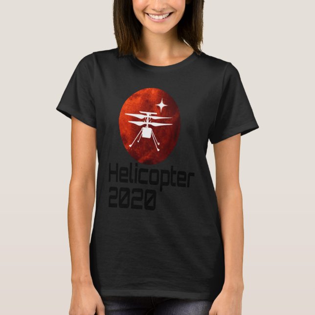 T-shirt Perseverance Mars Rover Helicopter Ingenuity Landi (Devant)
