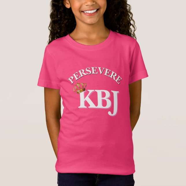 T-Shirt PERSEVERE KBJ Ketanji Brown Jackson Girls (Devant)