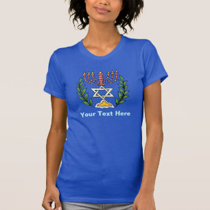 T-shirt Persian Magen David Menorah