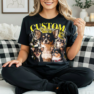 T-shirt PERSO Your Own animal familier 90s bootleg vintage