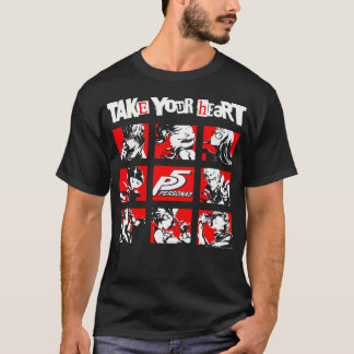 T-shirt Persona 5 caractères Carrés