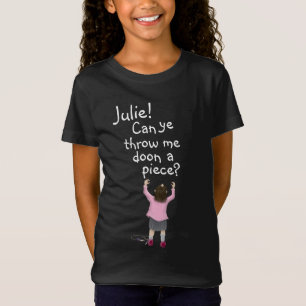 T-Shirt Personalizeable. Enfant de ` de morceau écossais
