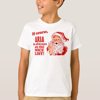 T-shirt Personalized Aria Christmas