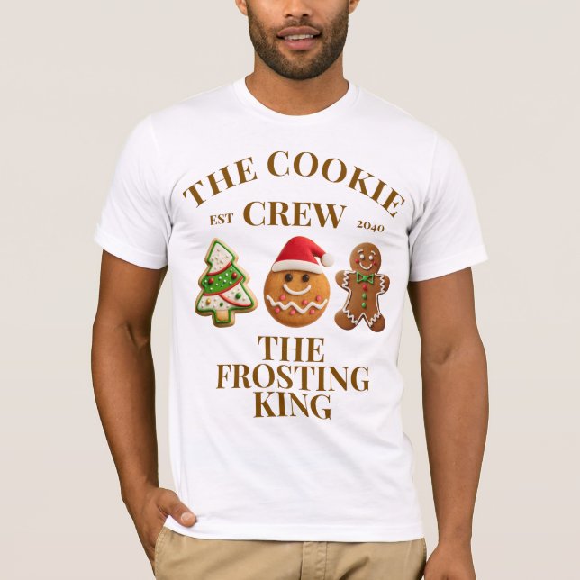 T-shirt Personalized Cookie Crew Funny Christmas Matching (Devant)