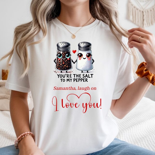 T-shirt Personalized Couple Valentine Funny Food Women Tee (Personalized Couple Valentine Funny Food Women Tee)