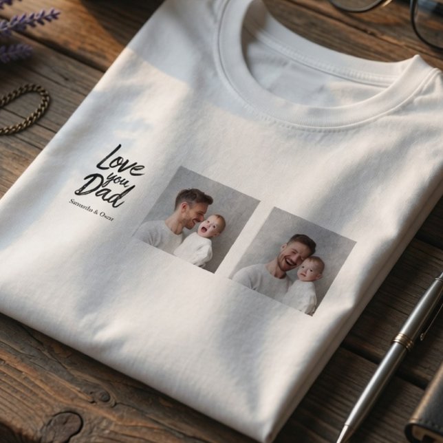 T-shirt Personalized Dad Photo| Custom Father’s Day (Créateur téléchargé)