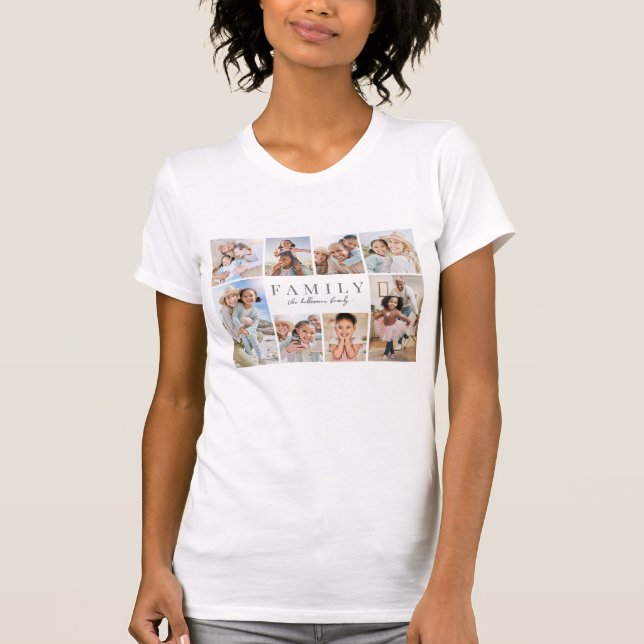 T-shirt Personalized Family Photo Collage (Devant)