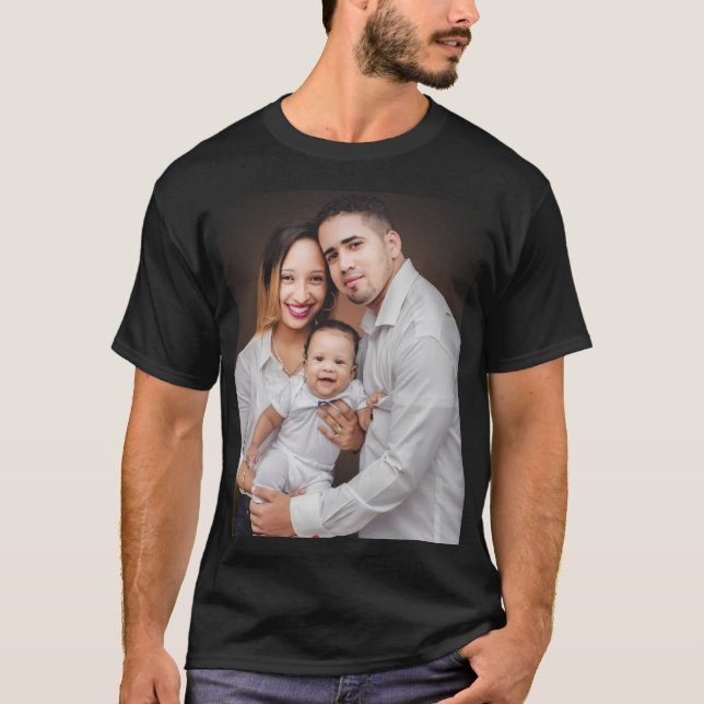 T-shirt Personalized Family Photo Custom   (Devant)