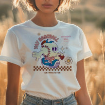 Personalized Funny Baseball Mum Retro Flower