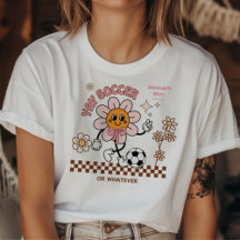 Personalized Funny Soccer Mum Retro Flower