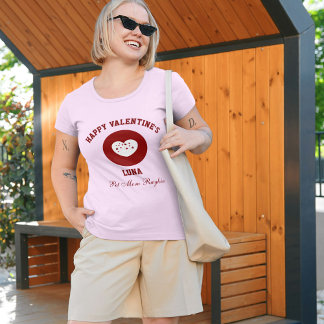 T-shirt Personalized Happy Valentine's Day Red Pink