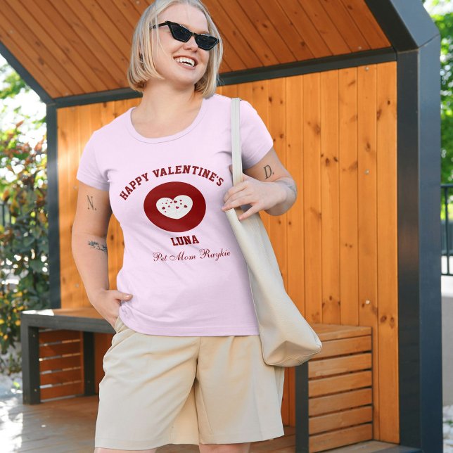 T-shirt Personalized Happy Valentine's Day Red Pink (Créateur téléchargé)