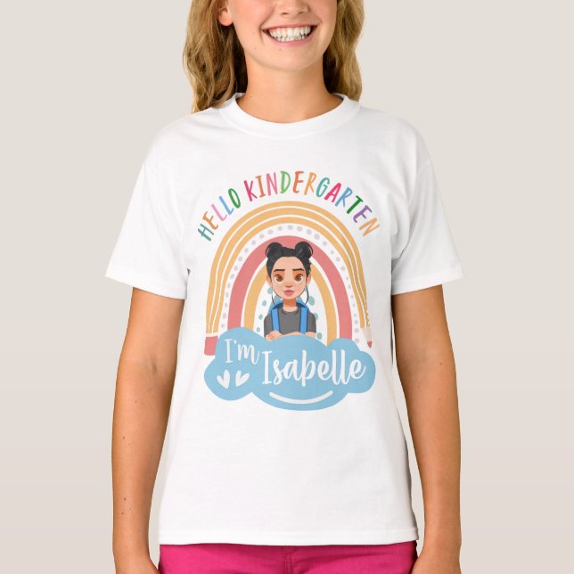 T-shirt Personalized Kindergarten Shirt for Kids (Devant)
