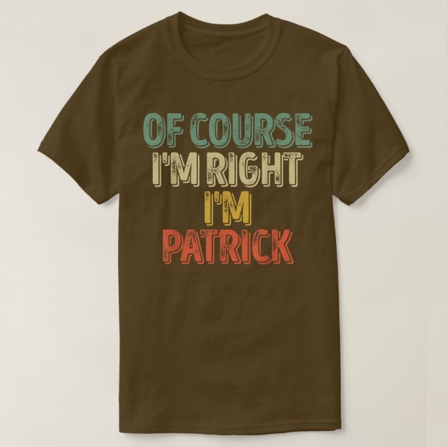 T-shirt Personalized NameOf Course (Design devant)