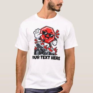 T-shirt Personalized Octagon Name & Custom Text