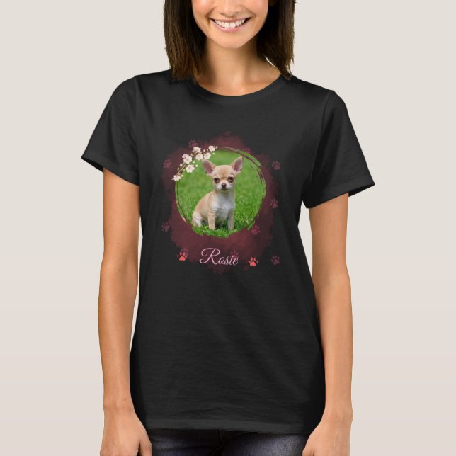 T-shirt Personalized Pet Photo Woman's Shirt (Devant)