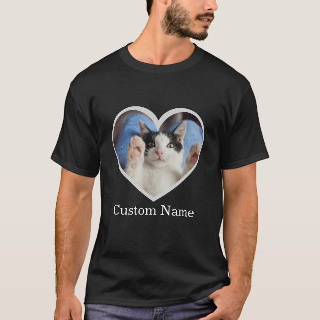 T-shirt Personalized photo and name text custom (Devant)