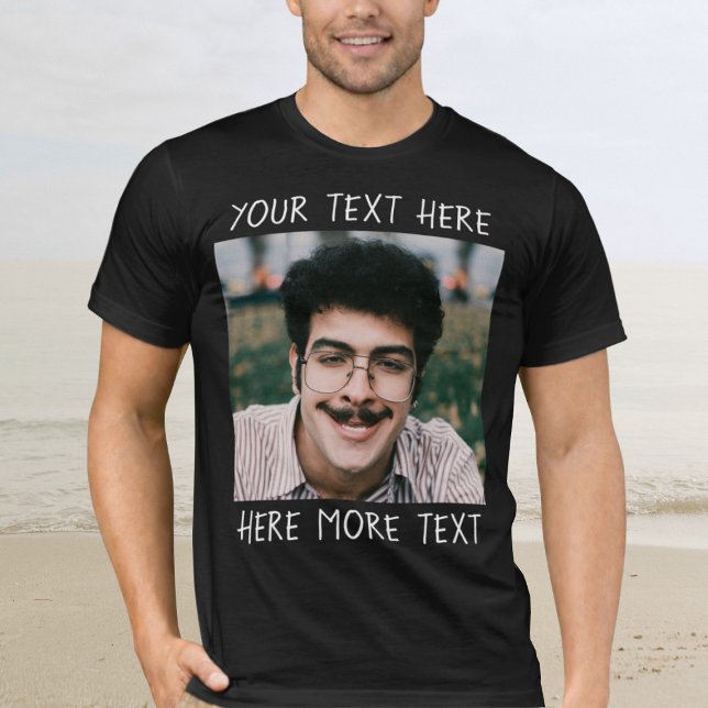 T-shirt Personalized Photo and Text Or Name Ugly Funny (Créateur téléchargé)