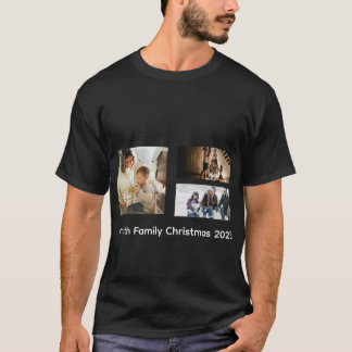 T-shirt Personalized Photo Collage Family Christmas