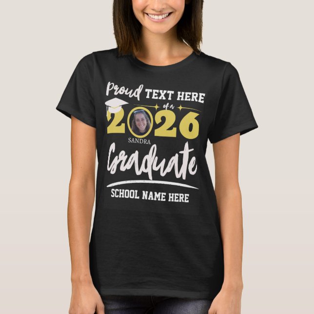 T-shirt Personalized Proud Family Graduation Class of 2026 (Devant)