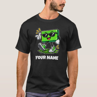 T-shirt Personalized Rectangle Name & Custom Text