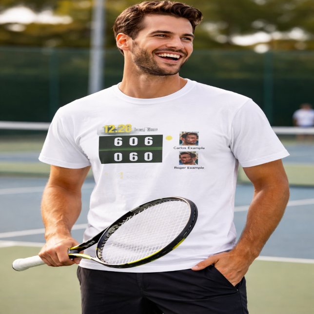 T-shirt Personalized Tennis Scoreboard (Créateur téléchargé)