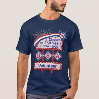 T-shirt Personalized USA 250–Patriotic Retro Marquee