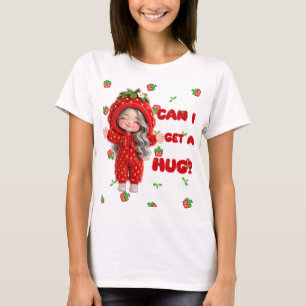 T-shirt Personnage adorable avec une capuche en forme de f