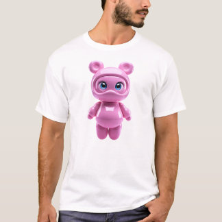 T-shirt Personnage d'alien mignon Design pastel flottant K