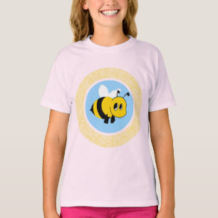 T-shirt Personnage de abeille de dessin animé mignon avec 