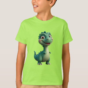 T-shirt Personnage de bébé dinosaure pour les enfants
