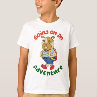 T-shirt Personnage de chien mignon dessin animé amusant po