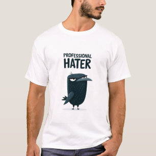 T-shirt Personnage de corbeau drôle grincheux Professional
