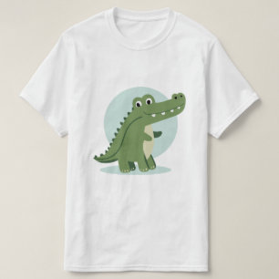 T-shirt Personnage de crocodile mignon