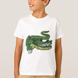 T-shirt Personnage de dessin animé d'alligator