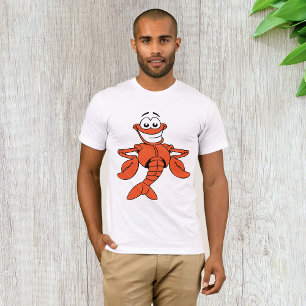 T-shirt Personnage de homard de dessin animé souriant