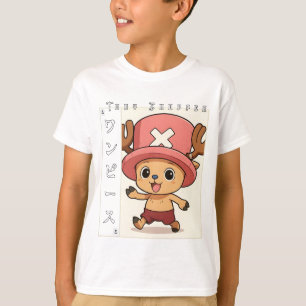 T-shirt Personnage de renne d'anime mignon avec un médicam