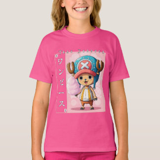 T-shirt Personnage de renne mignon d'anime avec un médicam