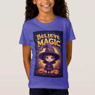 T-Shirt Personnage de sorcière d'Halloween avec présentoir