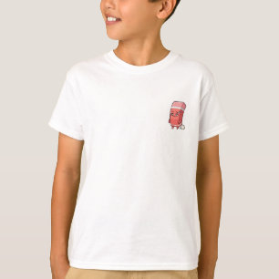 T-shirt Personnage Gomme Rose Fatigué Enfants