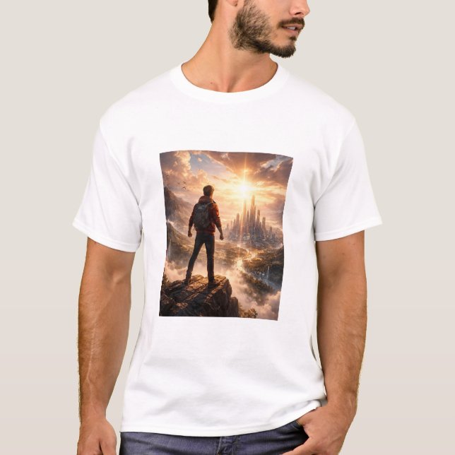T-Shirt Personnage masculin Sci-Fi (Devant)