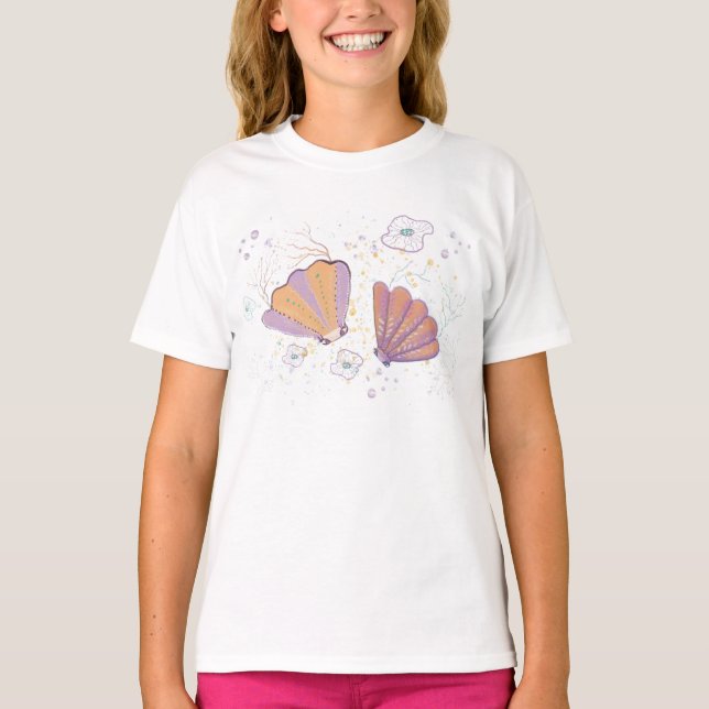 T-shirt personnage mignon d'été (Devant)