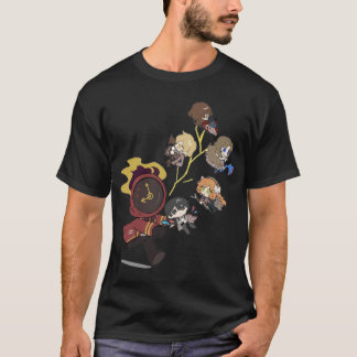 T-shirt personnages d'amis inspirés de la société limbus