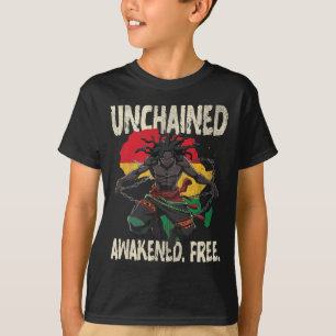 T-shirt Personnages d'anime manga Juneteenth, culture afri