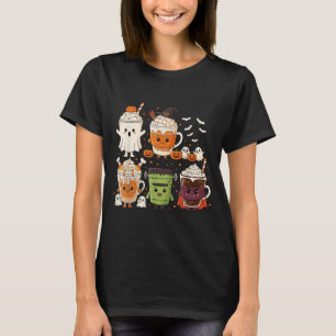 T-shirt Personnages de café Halloween Design Mignon
