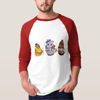T-shirt Personnages de Desserts d'Artiste Mignons Art Alim