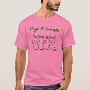T-shirt personnages en allumettes de thérapeute de
